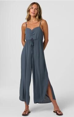O’Neill Keiko Solid Jumpsuit | Navy Blue | Linen